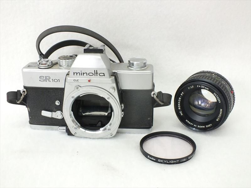 ? MINOLTA ミノルタ SR 101 フィルム一眼レフ 1:1.7 50mm 中古 現(xiàn)狀品 250211H4112