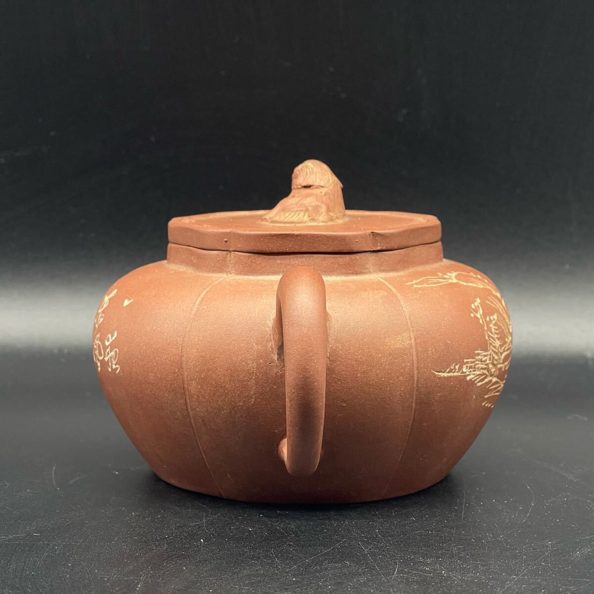 宜興紫砂 朱泥急須 煎茶道具 唐物　急須　茶道具 急須 煎茶道具 中国宜興 時代物 唐物 紫砂 朱泥 紫砂壺 茶道具