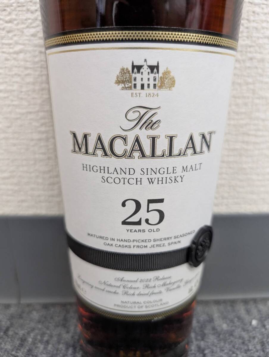 ザ・マッカラン The MACALLAN Sherry Oak 25年 正規品 2022 ザ・マッカラン The MACALLAN Sherry Oak 25年 正規品 2022