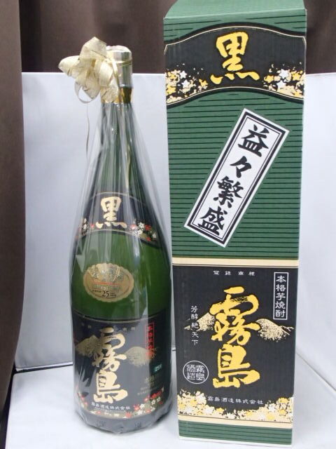 67829【未開栓】本格焼酎 芋焼酎 黒霧島 霧島酒造 益々繁盛 二升 67829【未開栓】本格焼酎 芋焼酎 黒霧島 霧島酒造 益々繁盛 二升
