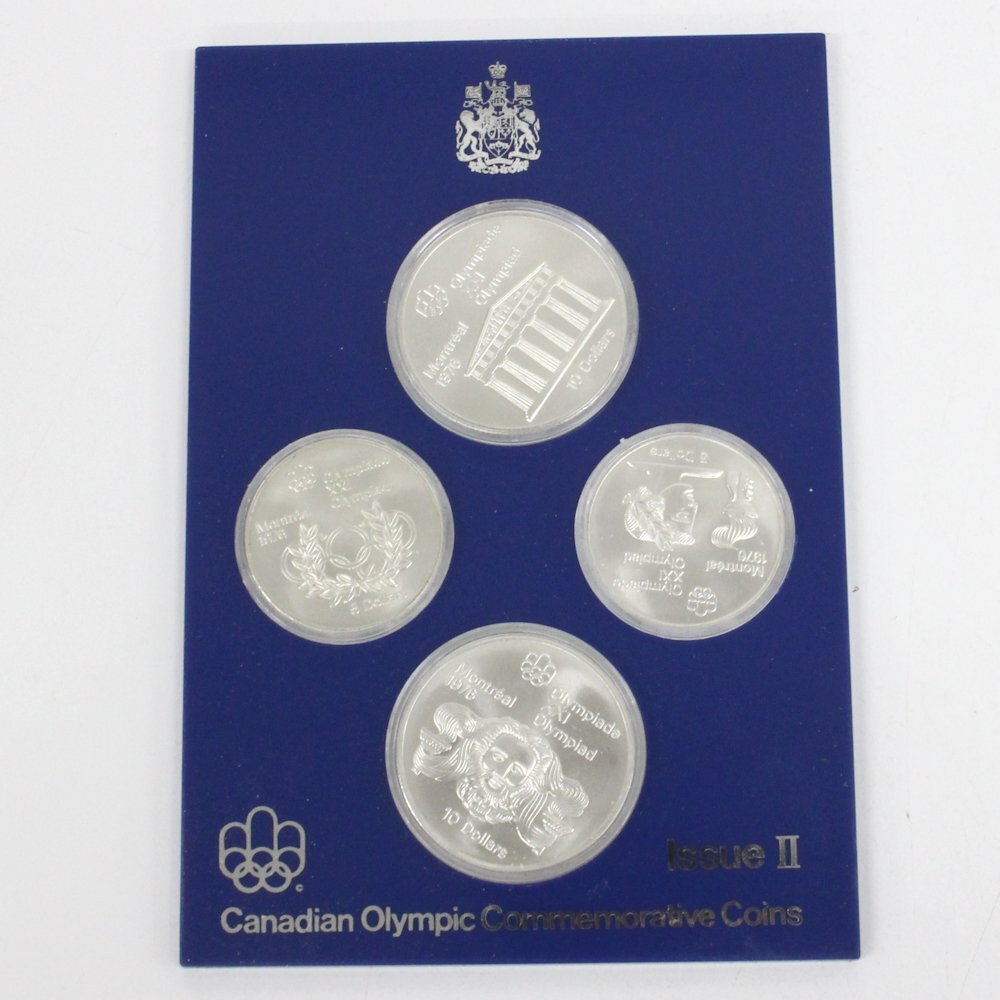 カナダ、モントリオールオリンピック記念銀貨4枚セット カナダ、モントリオールオリンピック記念銀貨4枚セット