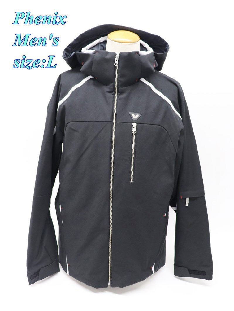 phenix - Phenix フェニックス メンズ スキージャケット L ブラック GPB2037 スポーツ トップス R2503-179 Phenix フェニックス メンズ スキージャケット L ブラック