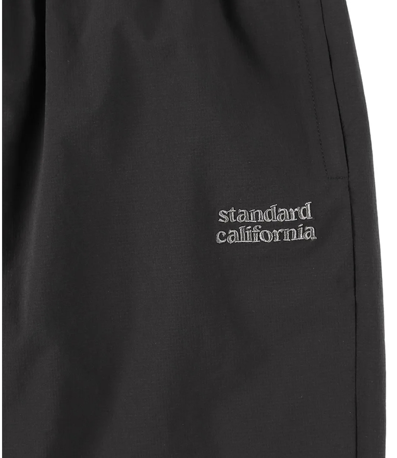 #古着屋大和 アメカジ 即決 完売 展示品 SD スタンダードカリフォルニア スタカリ ロゴ刺繍 コーデュラナイロン イージーパンツ M ブラック_画像2