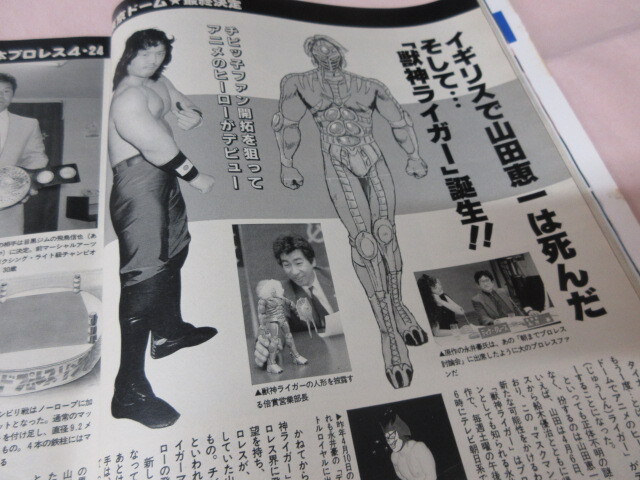 「週刊プロレス　NO.312　1989．5／2」藤原Uへ　前田対山崎ドクターストップ　安生対鈴木　獣神ライガー誕生　ベースボールマガジン社 