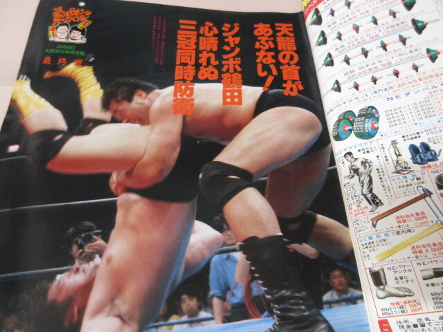 「週刊プロレス　NO.313　1989．5／9」鶴田対天龍　ライガー　鶴田対ハンセン三冠統(tǒng)一　ベースボールマガジン社 