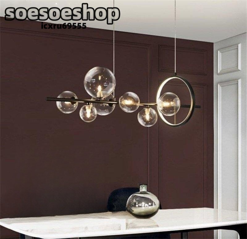 高級感満載 ★LEDペンダントライト リビング照明 ダイニング照明 天井照明 おしゃれ 気泡型 7灯_画像4