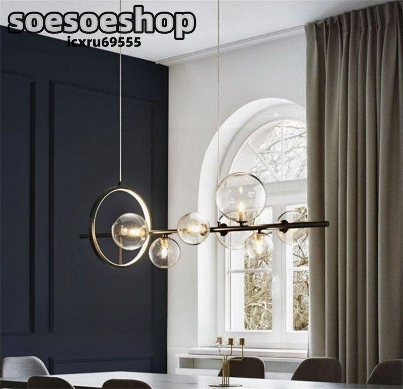 高級感満載 ★LEDペンダントライト リビング照明 ダイニング照明 天井照明 おしゃれ 気泡型 7灯_画像2