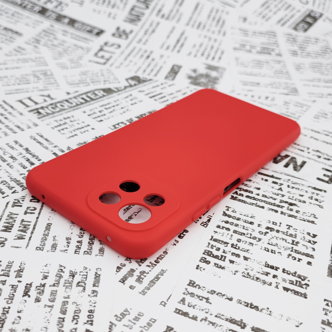 Xiaomi Mi 11 Lite 5G シリコンケース [01] レッド (5)