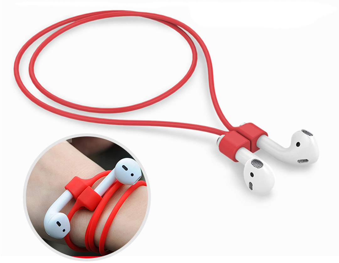 AirPods для силикон ремешок на шею 2 шт. комплект [05] голубой (5)