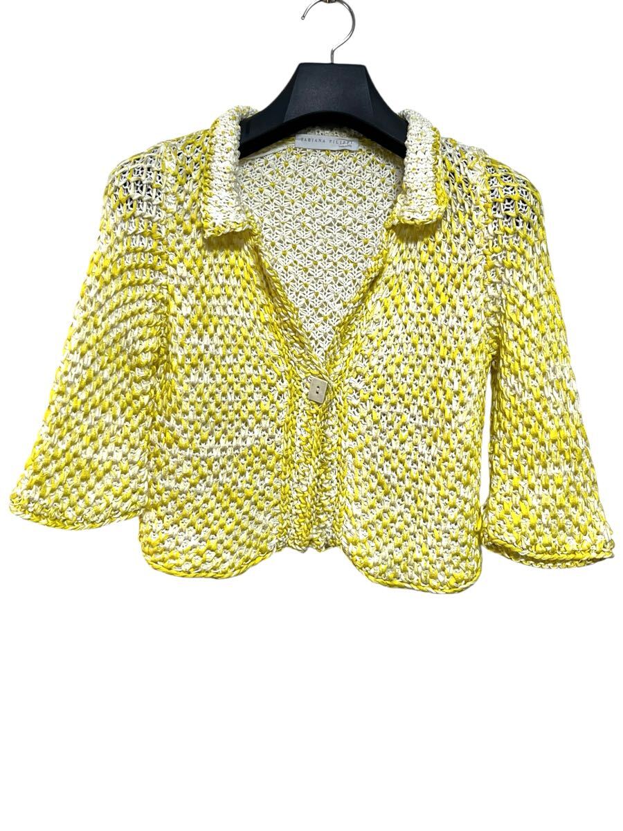 匿名発送美品　イタリア制　FABIANA FILIPPI ニットさジャケット　S
