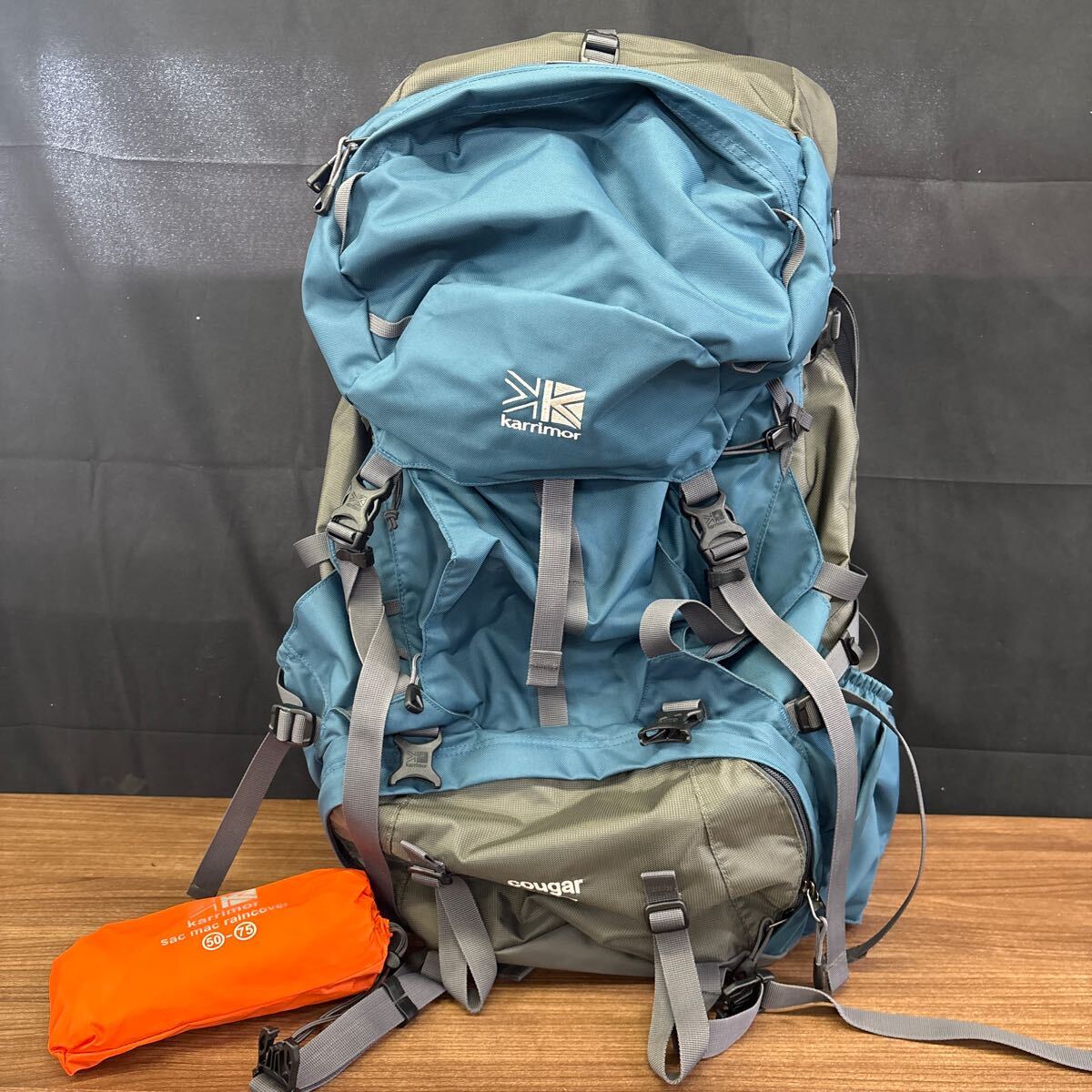 超美品 Karrimor cougar 55-75 カリマー クーガー ブルーxグレー系 カリマー