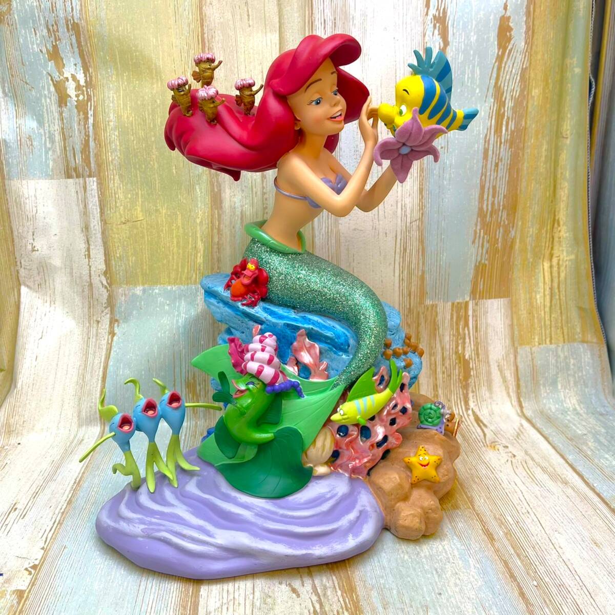 【希少】リトルマーメイド アリエル セバスチャン　スノードーム オルゴール i-img1200x1200-