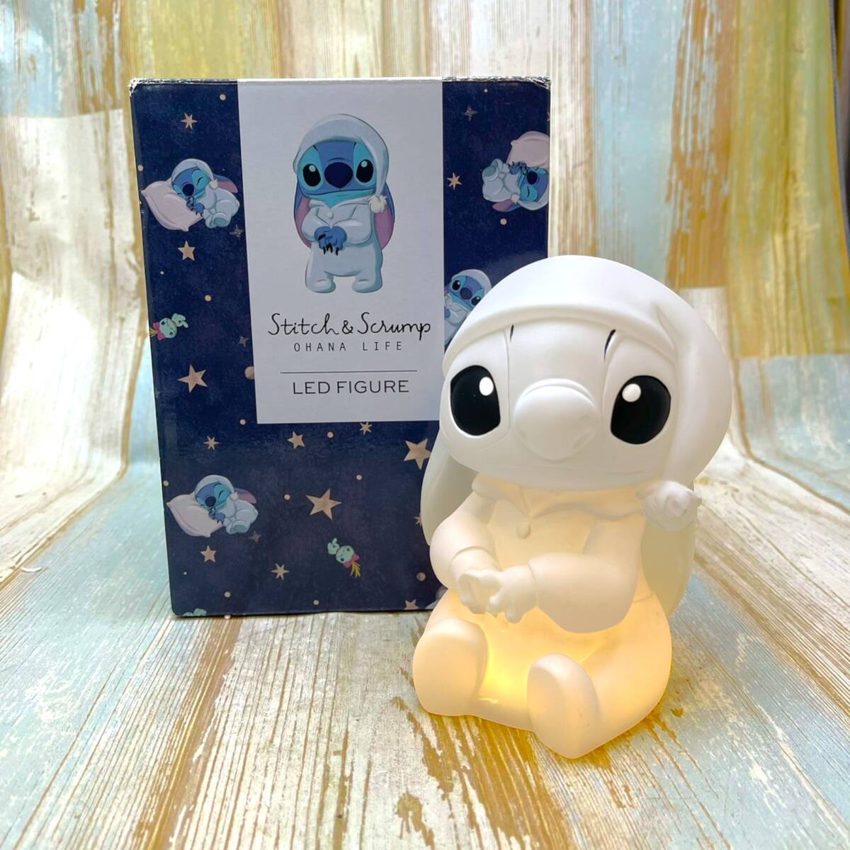 新品即決 リロ＆スティッチ Lilo & Stitch ルームライト パジャマ LED キャラクターグッズ