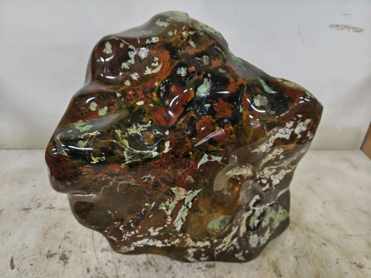 水石 青森県錦石 鑑賞石 天然石 鉱物 原石 石(盆栽用具)|売買 水石 青森県錦石 鑑賞石 天然石 鉱物 原石 石(盆栽用具)|売買