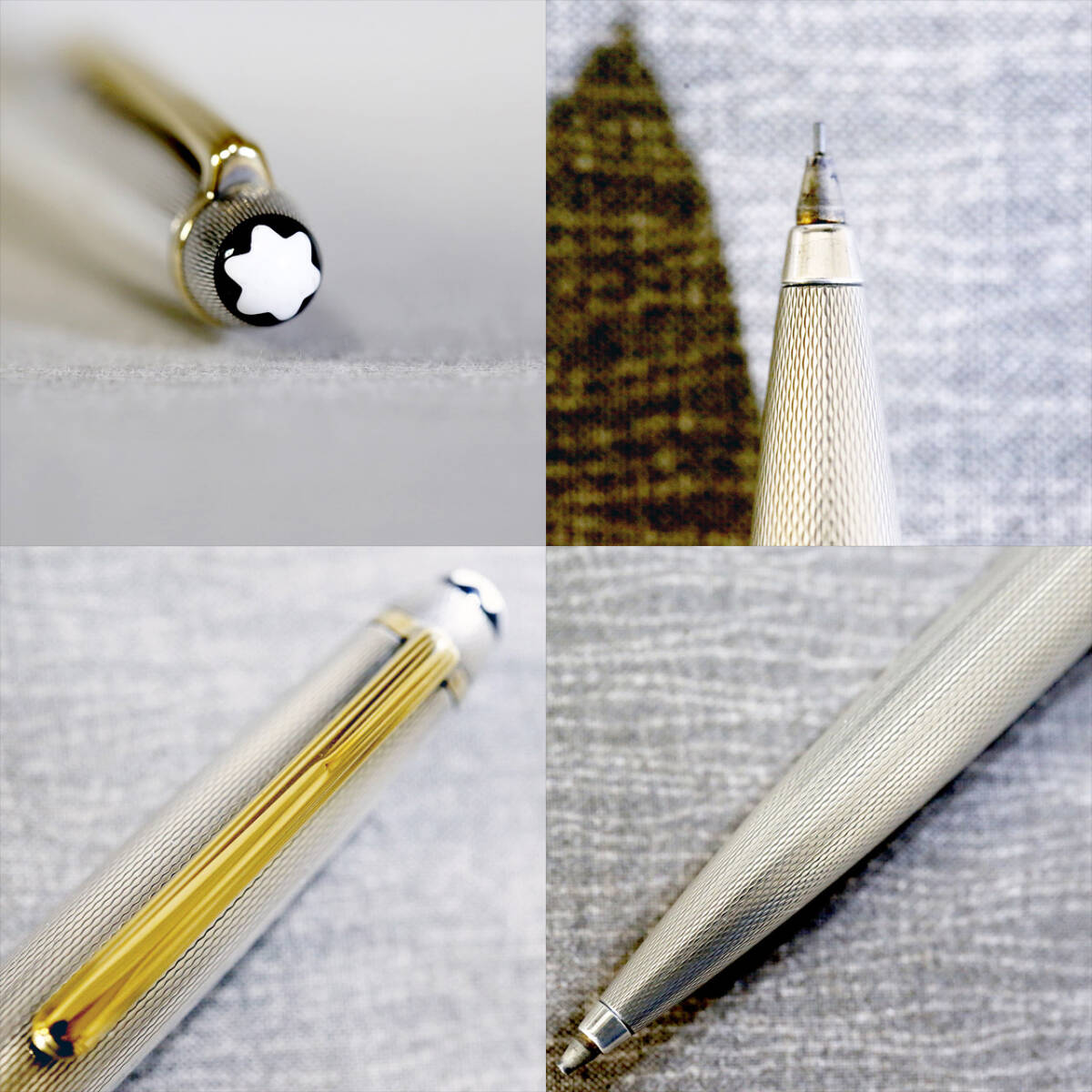 【送料込み】モンブラン シャープペン １６５６ ソリテール バーレイ シルバー 送料込み】モンブラン シャープペン 1656 ソリテール