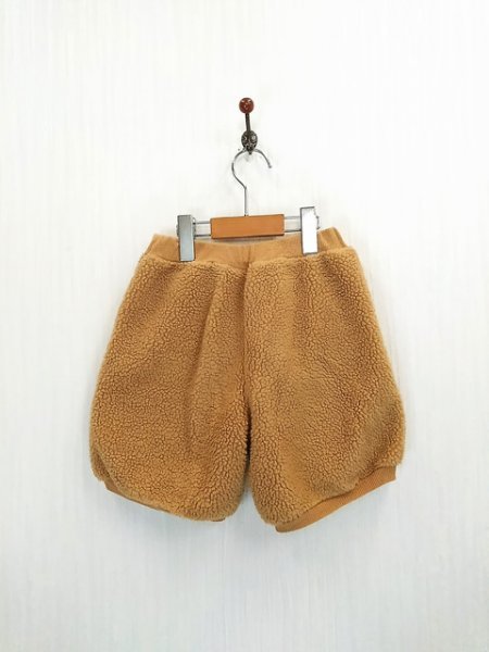 KU1098 ○送料無(wú)料 古著 Sunny Landscape サニー ランドスケープ キッズ ショートパンツ サイズ130cm キャメル もこもこ リボン かぼちゃ