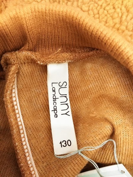 KU1098 ○送料無料 古着 Sunny Landscape サニー ランドスケープ キッズ ショートパンツ サイズ130cm キャメル もこもこ リボン かぼちゃ_画像9