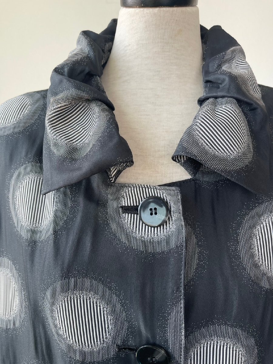 センソユニコ　t.b　センソ　中古　リサイクル　レディース　トップス　コート　しまドット柄　裾取り外し可能美品　希少品