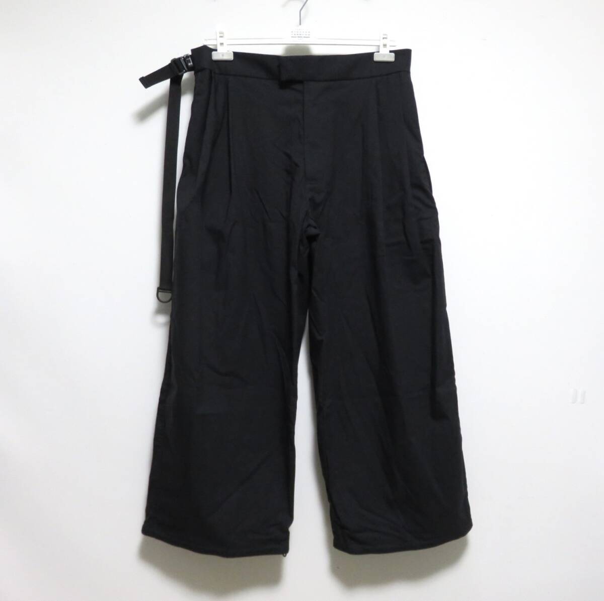 !_ бесплатная доставка обычная цена 20 десять тысяч новый товар ACRONYM Micro Twill Pleated Trouser P48-CH 23SS M черный ACRONYM широкий плиссировать брюки 