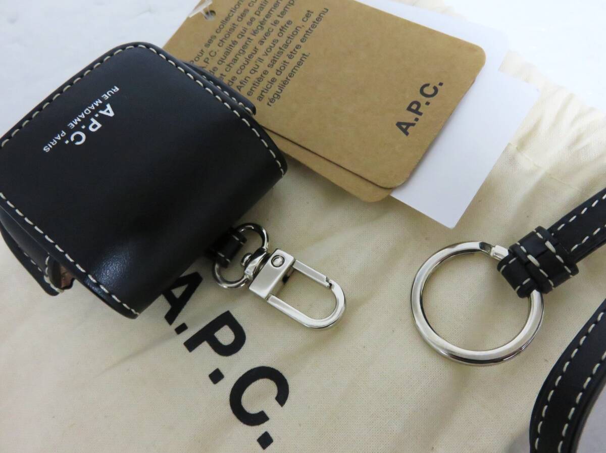 A.P.C - 新品 A.P.C. Airpods Case Max 3eme ブラック レザー A.P.C - 新品 A.P.C. Airpods Case Max 3eme ブラック レザーの