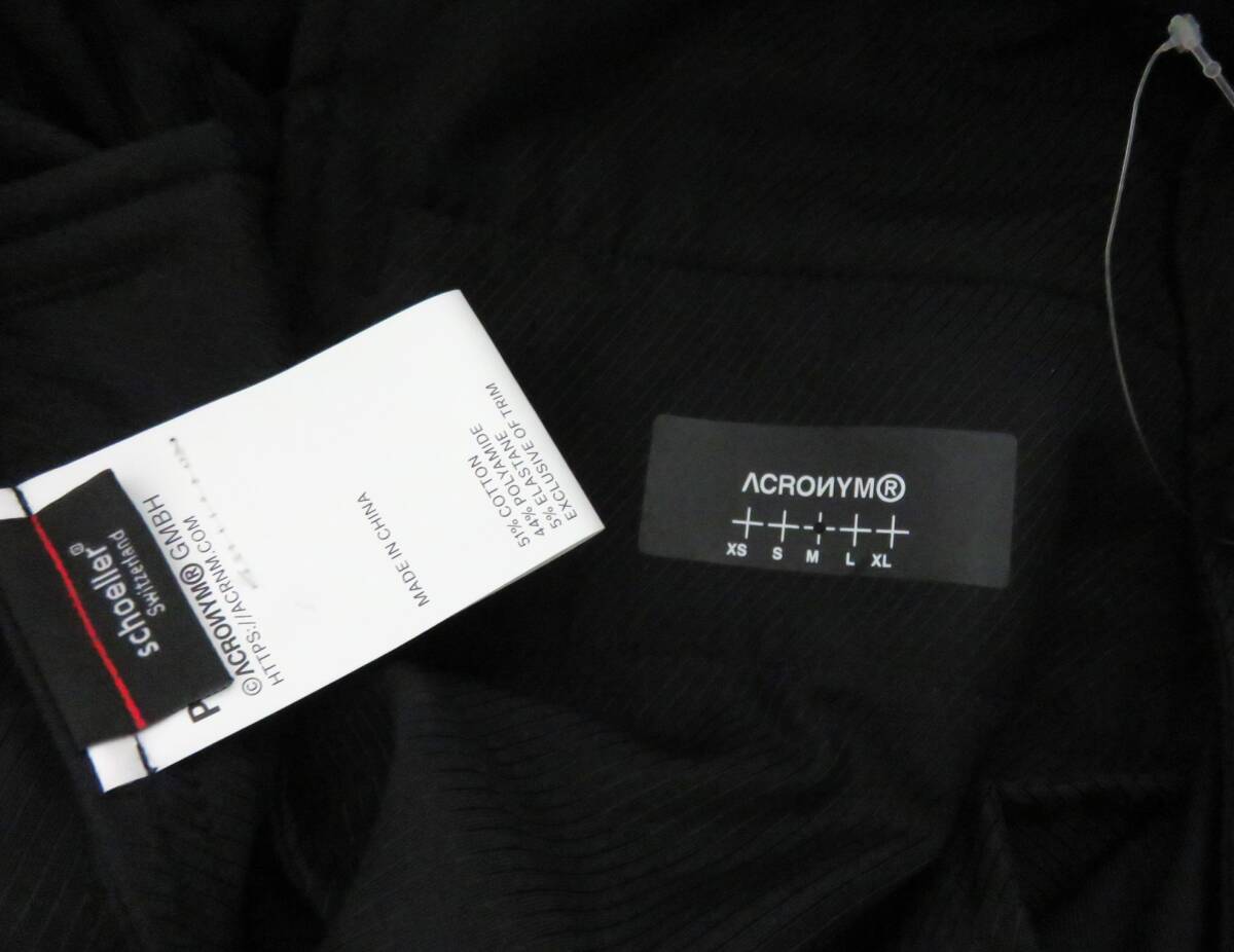 !_ бесплатная доставка обычная цена 20 десять тысяч новый товар ACRONYM Micro Twill Pleated Trouser P48-CH 23SS M черный ACRONYM широкий плиссировать брюки 