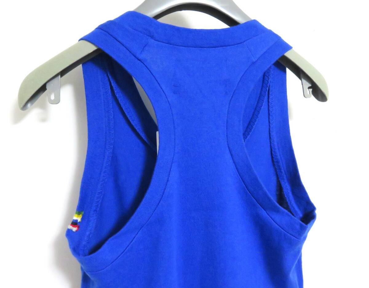 新品 extreme cashmere vest ブルー コットン カシミヤ ユニセックス エクストリーム カシミア ベスト タンクトップ ノースリーブ 270_画像4