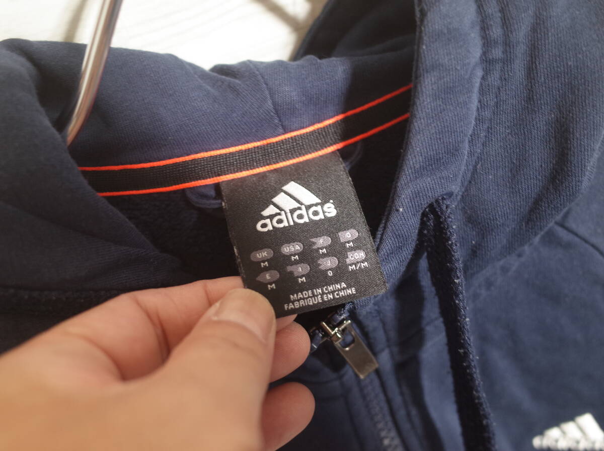 メンズ pm4 adidas アディダス フルジップ スウェット パーカー O ネイビー 紺