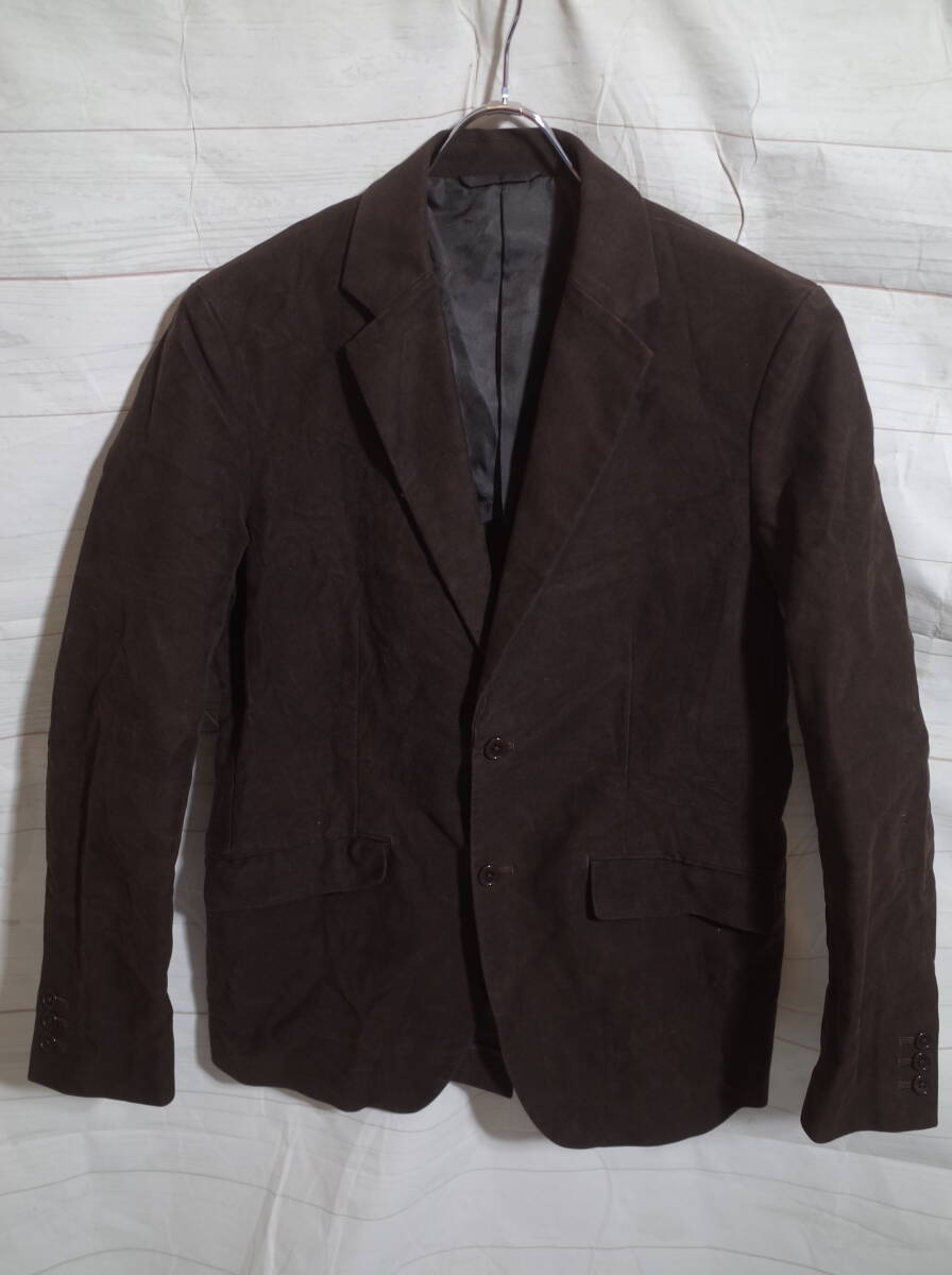 メンズ pl890 UNITED ARROWS BLUE LABEL ユナイテッドアローズブルーレーベル 3B テーラードジャケット M ダークブラウン こげ茶 ブレザー