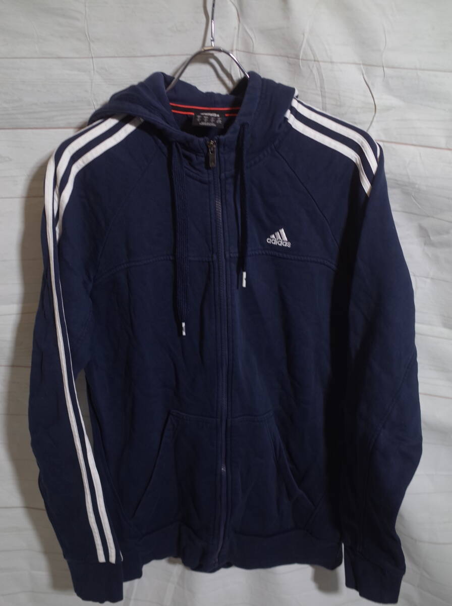 メンズ pm4 adidas アディダス フルジップ スウェット パーカー O ネイビー 紺