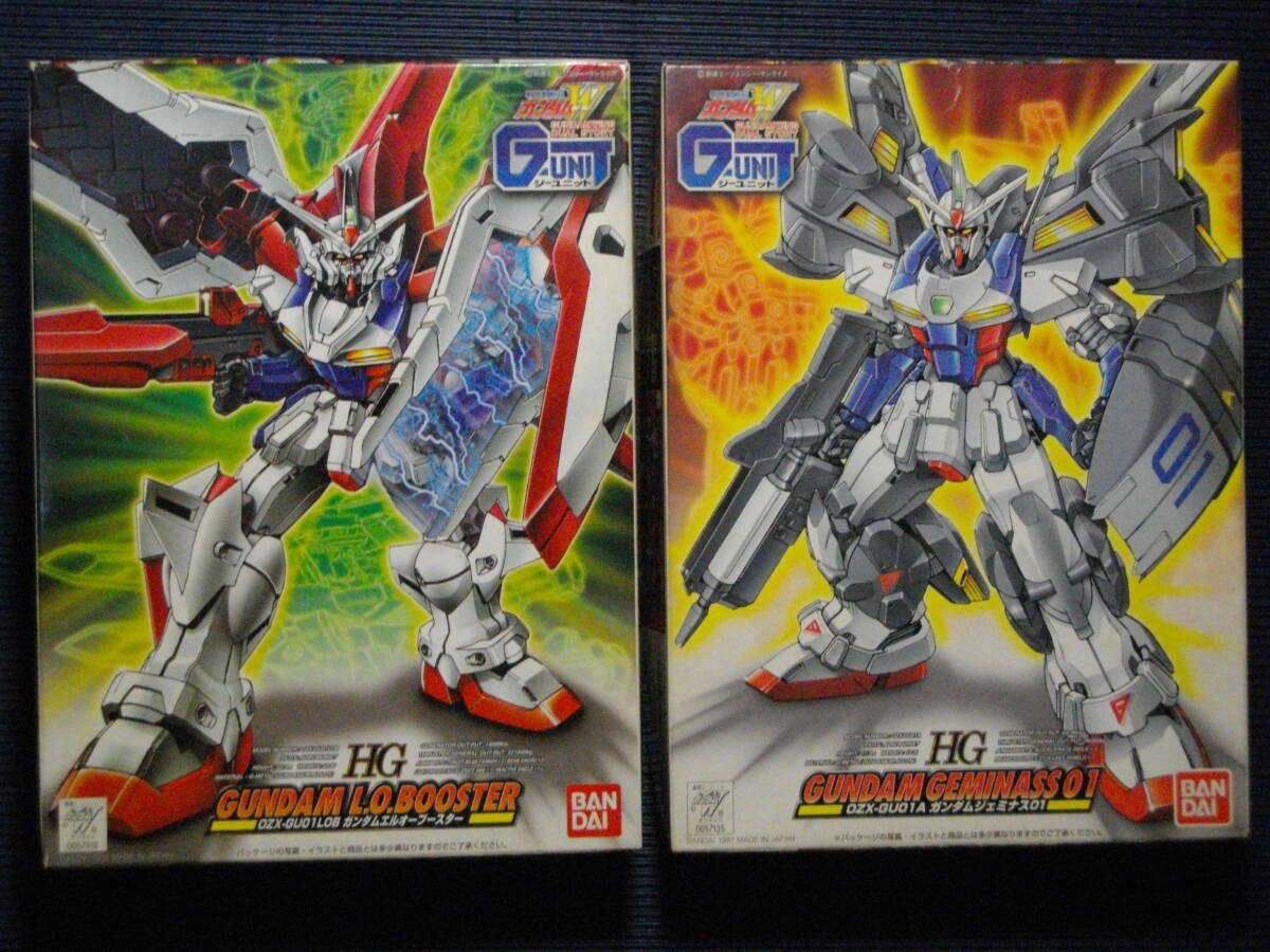 1/144 HG 新機動戦記ガンダムW DUAL STORY G-UNIT ガンダムジェミナス01/エルオーブースター/ガンダムアスクレプオス/ガンダムクリーブ 4点_画像1