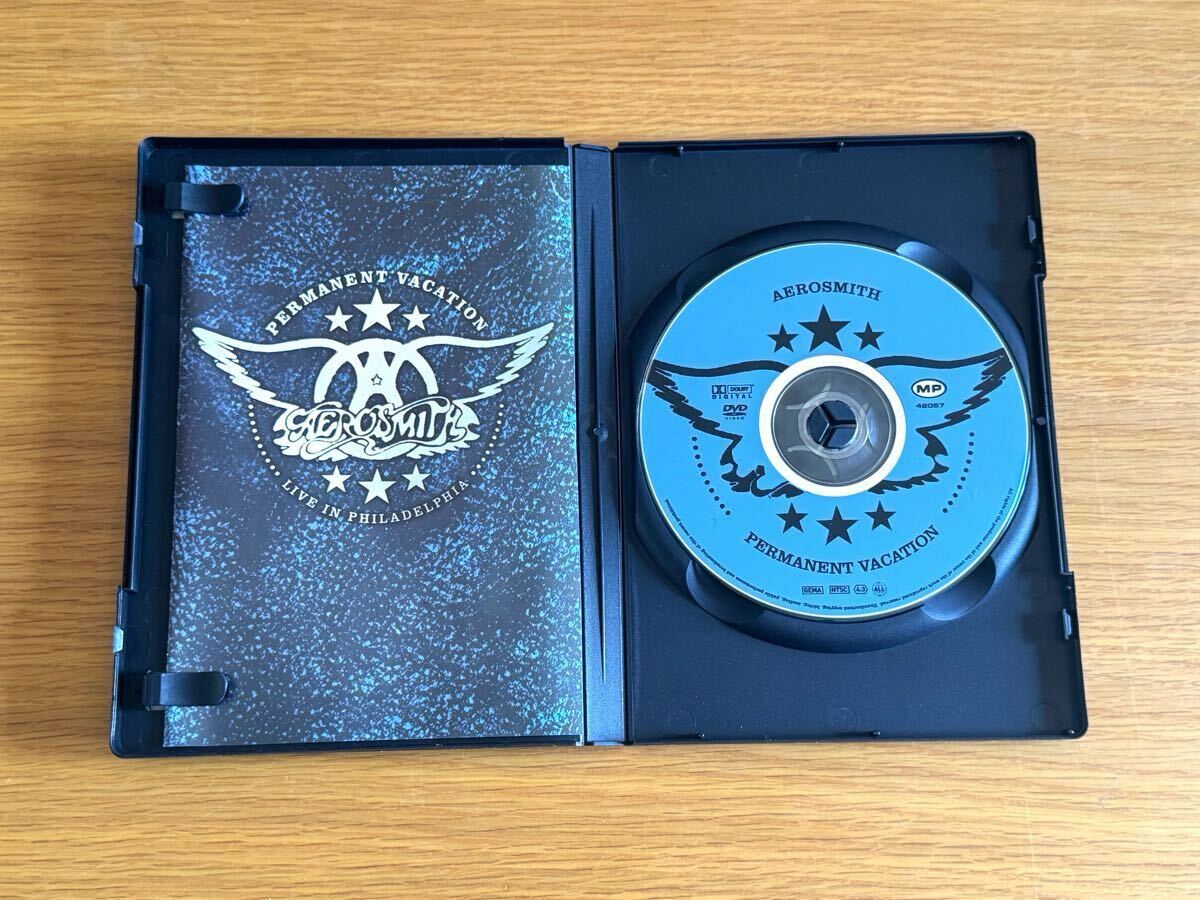 盤面良好 エアロスミス AEROSMITH ライヴ DVD PERMANENT VACATION LIVE IN PHILADELPHIA 1990 コレクターズアイテム_画像2