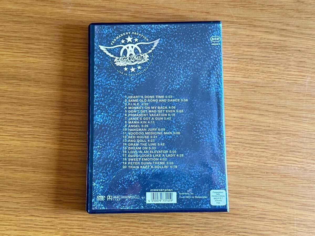 盤面良好 エアロスミス AEROSMITH ライヴ DVD PERMANENT VACATION LIVE IN PHILADELPHIA 1990 コレクターズアイテム_画像4
