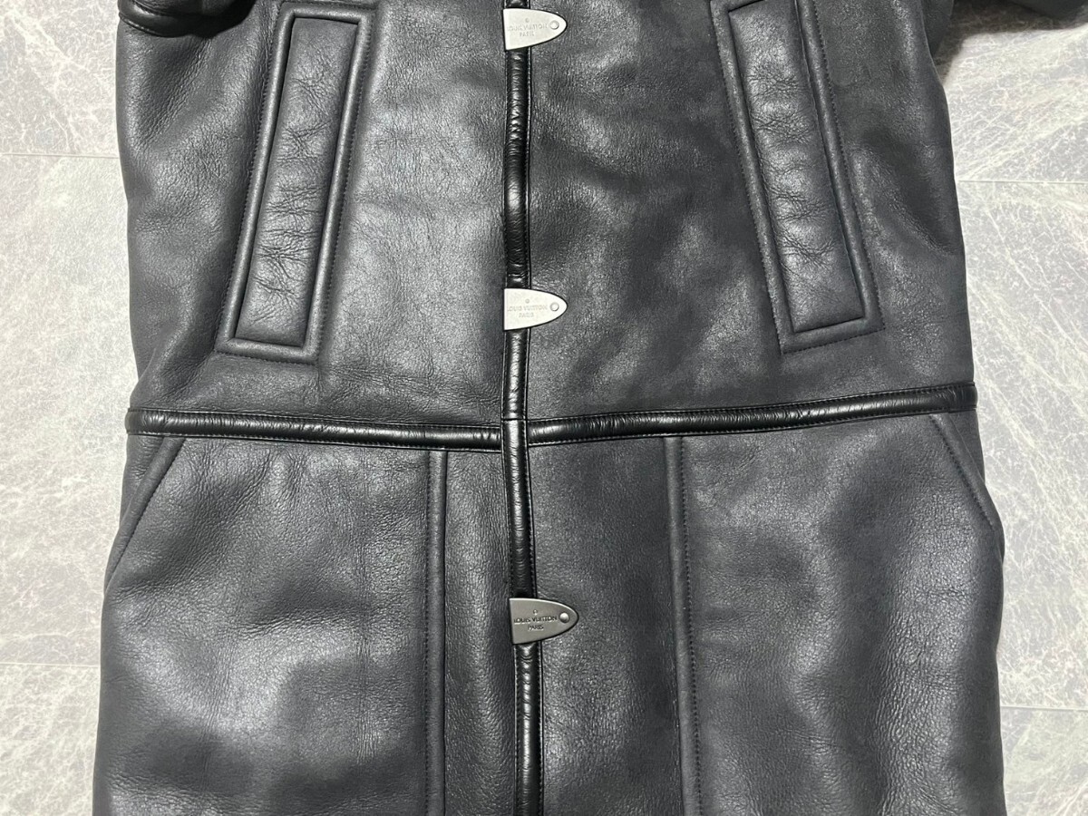 1円スタート LOUIS VUITTON Mouton Leather Coat ルイヴィトン 1円スタート LOUIS VUITTON Mouton Leather Coat ルイヴィトン