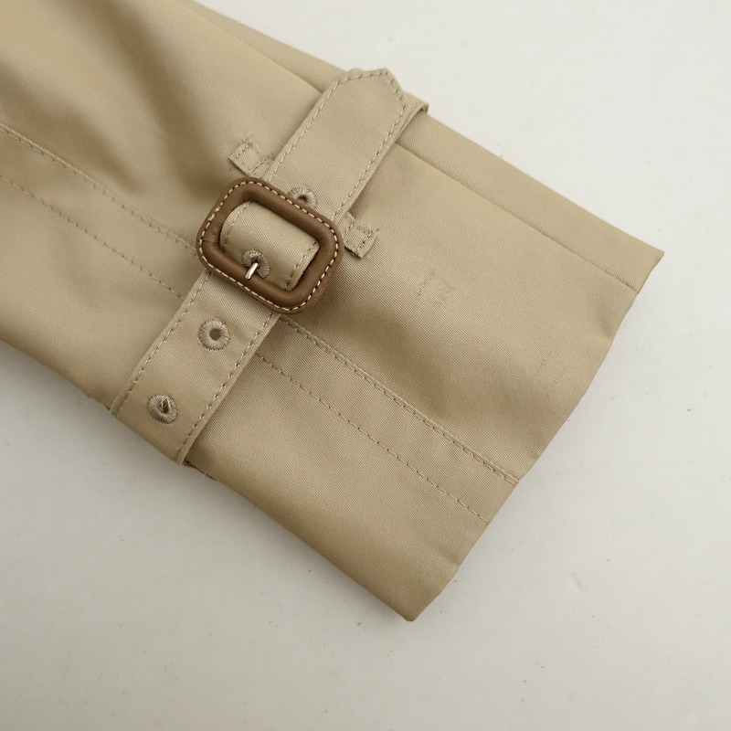 http://【定価16.5萬】アクアスキュータム Aquascutum *BASIC TRENCHCOAT LONG*ライナー付きベージュ綿混アウター(jjk4-2401-121)【03A42】