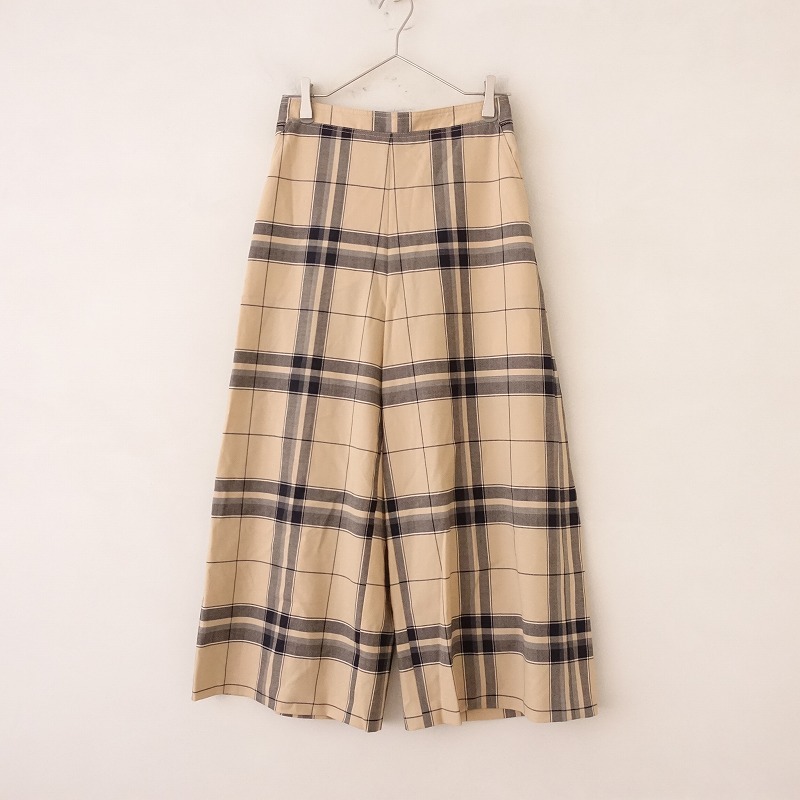 http://【定価1.7萬(wàn)】マカフィー MACPHEE * 2WAYウールトロピカルストレッチワイドクロップドパンツ*36チェック(33-2402-523)【01C42a】