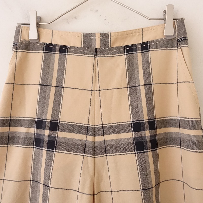 http://【定価1.7萬(wàn)】マカフィー MACPHEE * 2WAYウールトロピカルストレッチワイドクロップドパンツ*36チェック(33-2402-523)【01C42a】