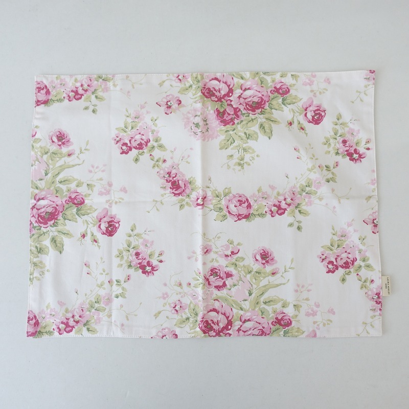 ローラアシュレィ LAURA ASHLEY *バラ柄ランチョンマット2セット*キッチン雑貨綿0225(ac10-2502-24)【40C52a】