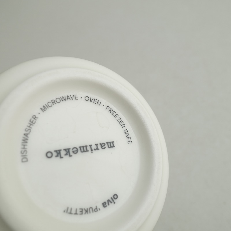 【北歐】日本限定色/マリメッコ marimekko *PUKETTI プケッティ ラテマグ グレー*食器コップ【陶器】(wa23-2502-24)【90C52】