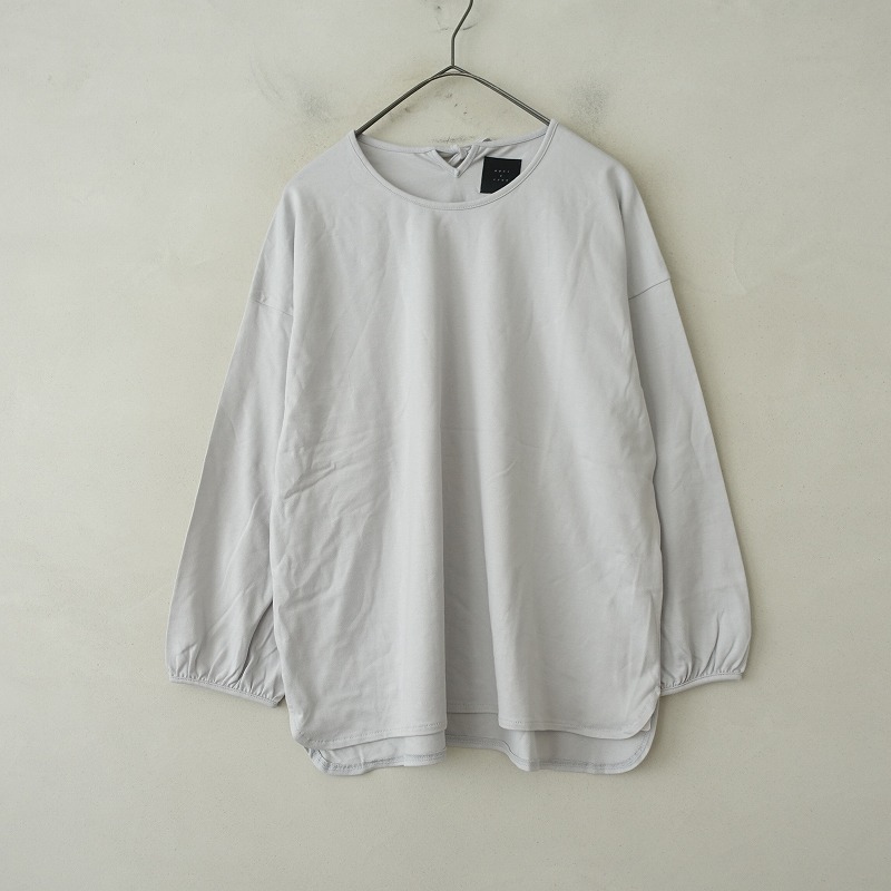 【美品】TANDEY オオカミとフクロウ *コットンギャザースリーブカットソー*プルオーバー綿トップスTシャツ(1-2503-5)【92C52】