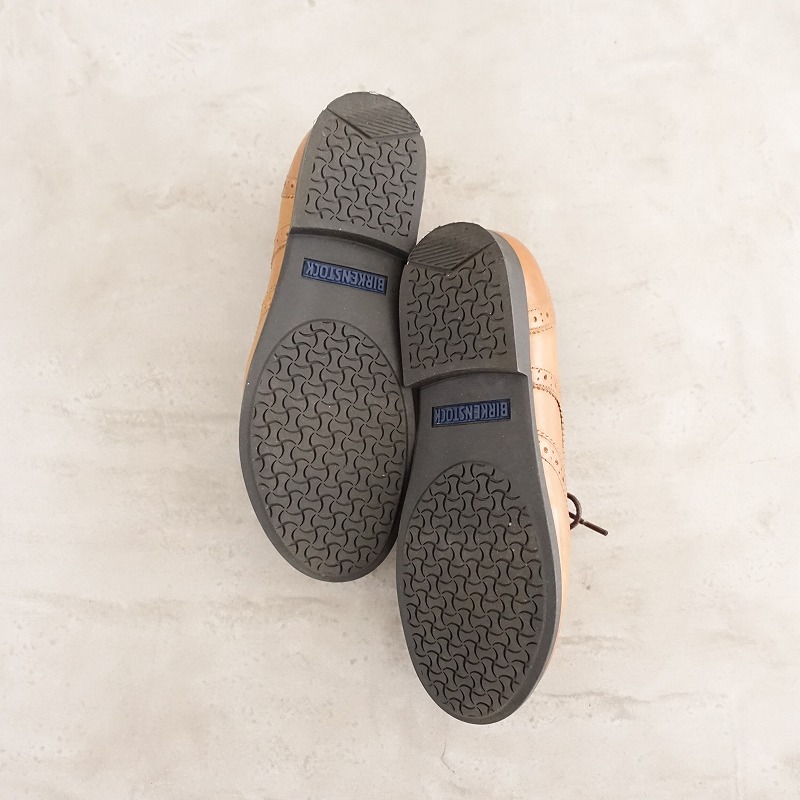  Birkenstock BIRKENSTOCK*LARAMIE wing chip обувь 37/240/L6/M4/23.5* кожа светло-коричневый (sh10-2503-39)[03C52]