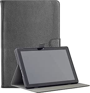 Pad M10 タブレット ケース カバー 手帳 レザー 10.1インチ 互換性あり (ブラック) MM0247_画像1