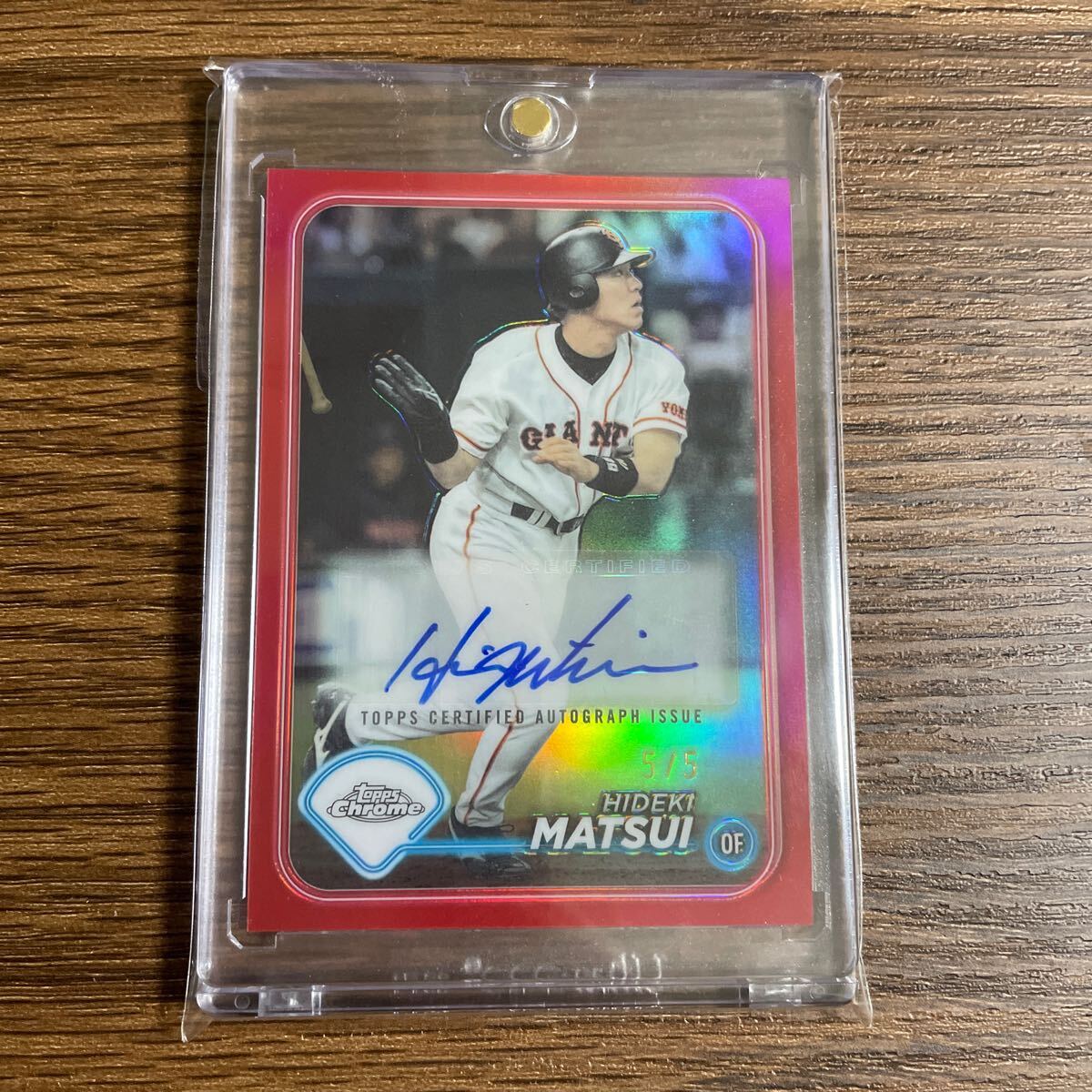 5/5 ラスナン ラストナンバー Topps Chrome NPB 2024 巨人 松井 5/5 ラスナン ラストナンバー Topps Chrome NPB 2024 巨人 松井