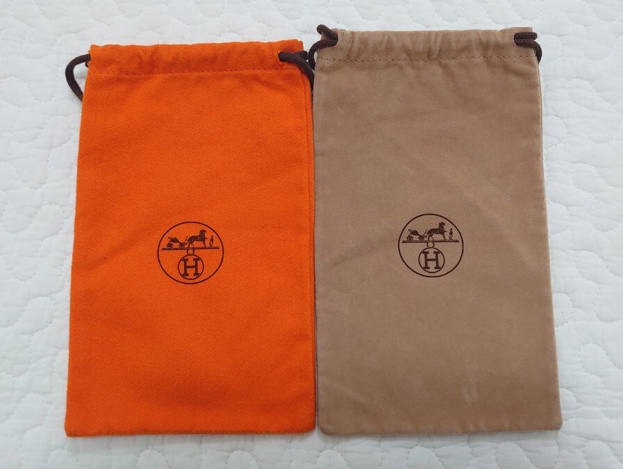 HERMES エルメス 化粧品用 ショッパー 空箱 BOX 巾着｜Yahoo