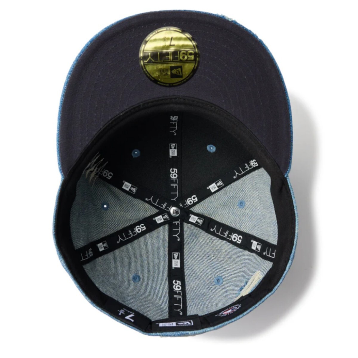 【送料込・新品】NEW ERA 59FIFTY ヤンキース ウォッシュドデニム/_画像5