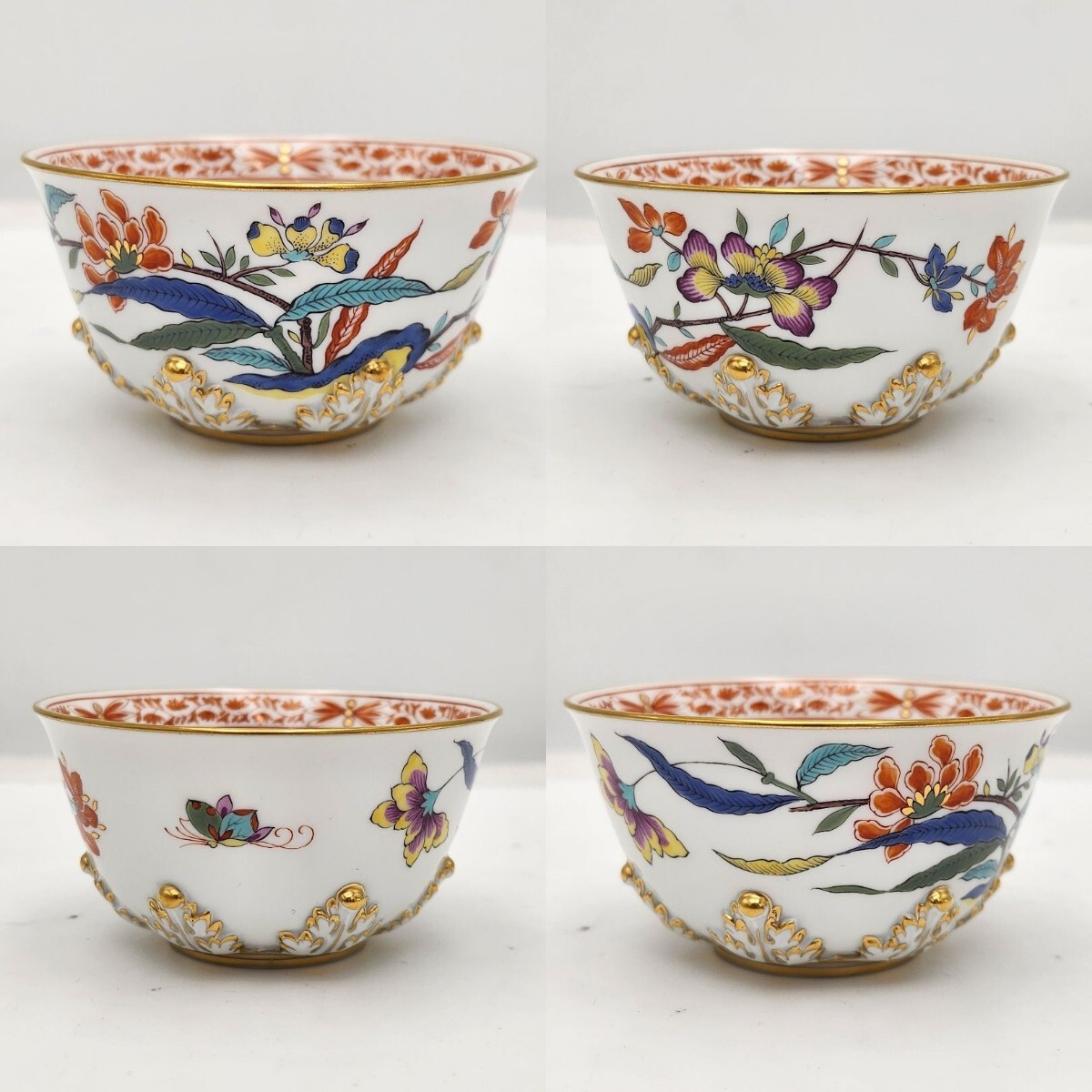 美品 Meissen マイセン シノワズリ 柿右衛門様式 小皿 小鉢 5点 美品 Meissen マイセン シノワズリ 柿右衛門様式 小皿 小鉢 5点
