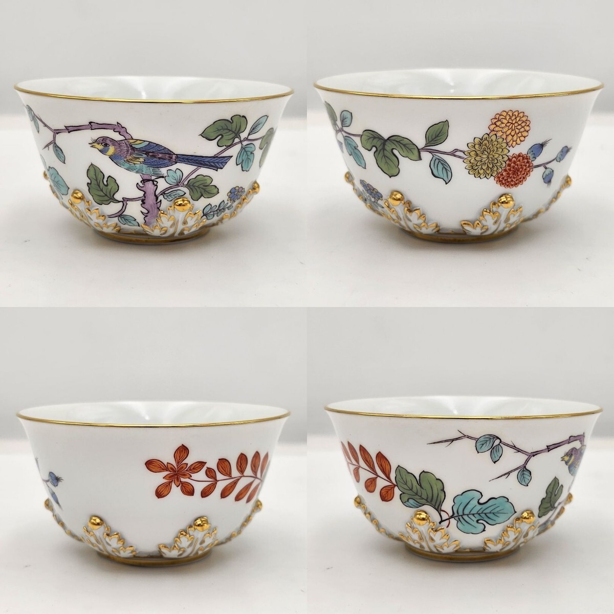 美品 Meissen マイセン シノワズリ 柿右衛門様式 小皿 小鉢 5点 美品 Meissen マイセン シノワズリ 柿右衛門様式 小皿 小鉢 5点
