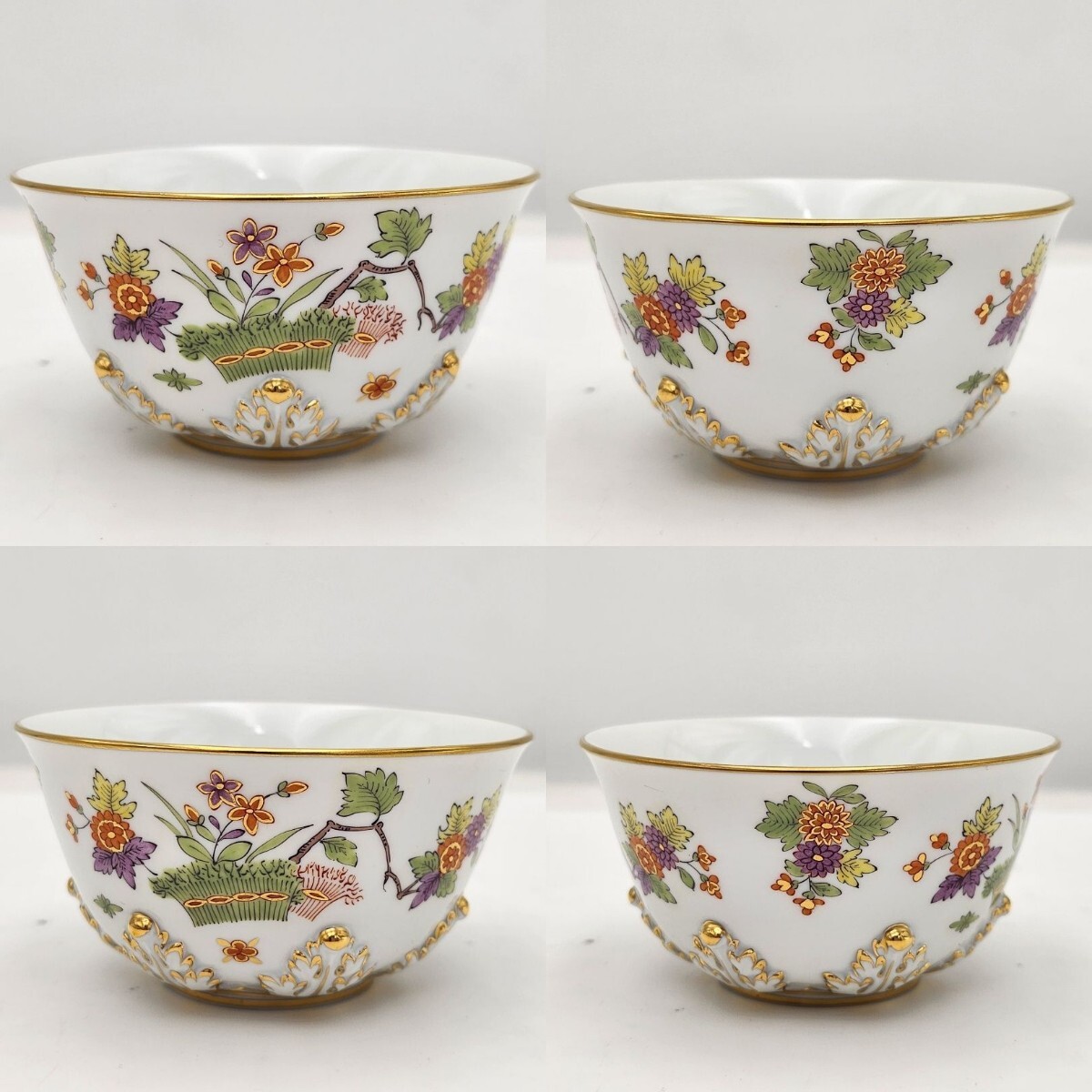 美品 Meissen マイセン シノワズリ 柿右衛門様式 小皿 小鉢 5点 美品 Meissen マイセン シノワズリ 柿右衛門様式 小皿 小鉢 5点
