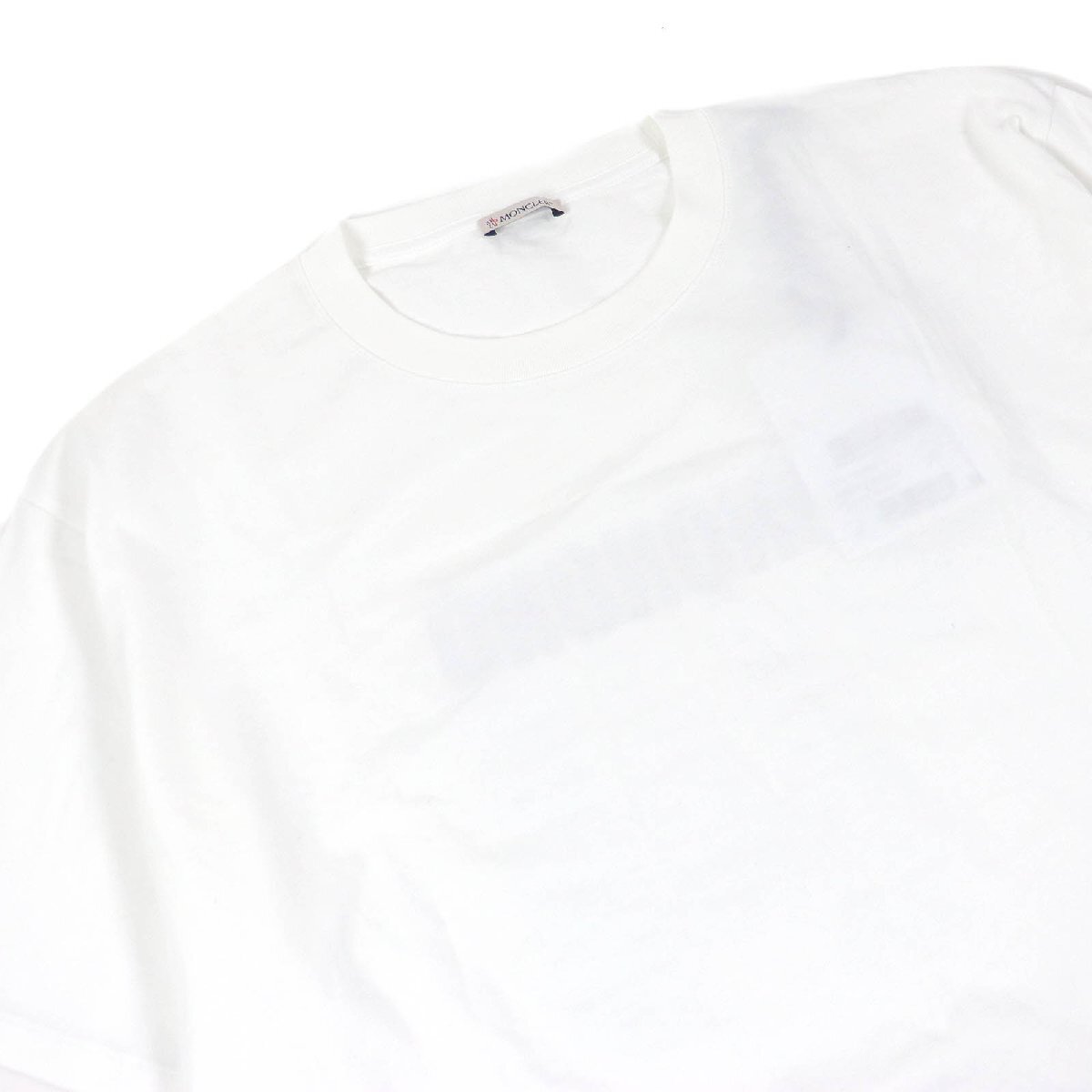 未使用品□MONCLER モンクレール 2020年制 MAGLIA GIROCOLLO バックロゴプリント 袖ロゴワッペン オーバーサイズ Ｔシャツ M 正規(guī)品