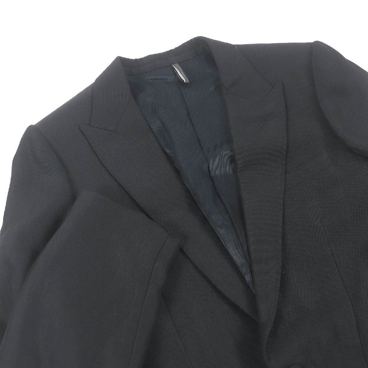 良品□Dior HOMME ディオールオム 6HH1031203 ウール エディ期 燕尾 テールコート スモーキージャケット ブラック 46 イタリア制 正規(guī)品