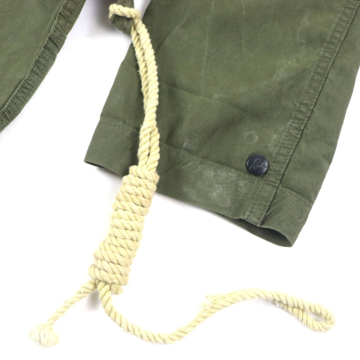 美品▼Rebuild by Needles リビルド バイ ニードルズ ARMY TENT BAL COLLAR COAT ワックスコットン 再構筑 モッズコート XS 正規(guī)品